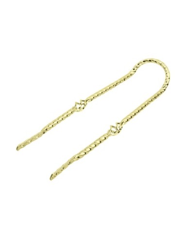 Twisted Square Cage Short Back 24 Sissy Bar Gold.